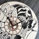 Круглые бесшумные настенные часы из дерева Spider-Man