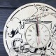 Безшумний дитячий настінний чеснок з дерева «Рататуй»