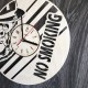 Безшумний настінний годинник з дерева круглі «NO SMOKING»
