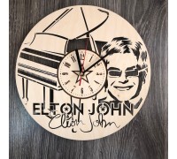 Оригінальний настінний годинник «Елтон Джон»