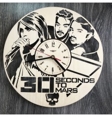 Концептуальные настенные часы в интерьере «Thirty Seconds to Mars»