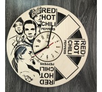 Koncepcyjny zegar ścienny we wnętrzu „Red Hot Chilli Peppers”