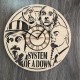 Концептуальные настенные часы в интерьере «System of a Down»