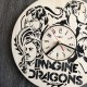 Концептуальные настенные часы в интерьере «Imagine Dragons»