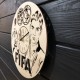 Настінні годинники із дерева «FIFA»