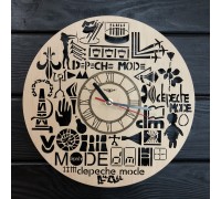 Original wooden wall clock "Depeche Mode"