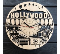 Hollywood-themed wall clock