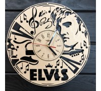 Дизайнерские настенные часы из дерева «Elvis»
