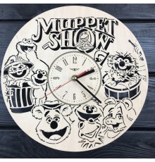 Дитячі круглі безшумні настінні годинники «Маппет шоу»