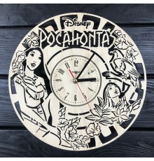 Дизайнерський дитячий настінний годинник «Покахонтас»