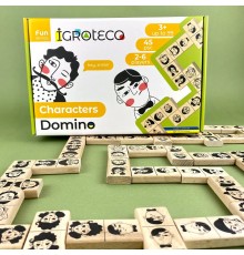 Drewniana gra w domino