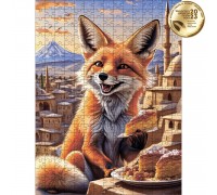 Classic wooden puzzle Fox eating baklava in Cappadocia L
