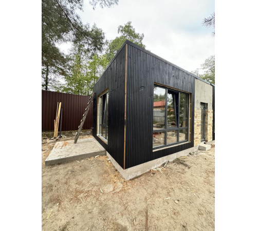 Термососна Фасадна дошка ProCoat "Імітація рейки, бруса" (Термо ялина) 120*24*2000-6000мм