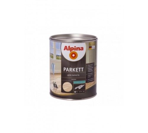 Lakier do parkietu Alpina Parkett bezbarwny półmatowy 0,75 l Lakier do parkietu Alpina Parkett bezbarwny półmatowy 0,75 l