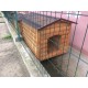 Insulated classic dog house for a large dog