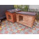 Insulated classic dog house for a large dog