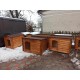 Insulated classic dog house for a large dog