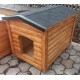 Insulated classic dog house for a large dog