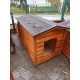 Insulated classic dog house for a large dog