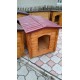 Insulated classic dog house for a large dog