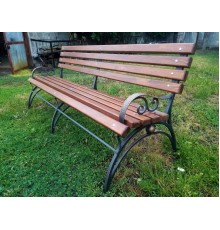Ławka uliczna metalowa, długość 2m
