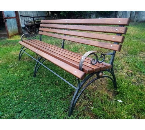 Ławka uliczna metalowa, długość 2m