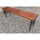 Bench 1.5m without backrest, collapsible