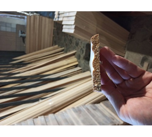 Skirting board 90mm shaped spruce wood Skirting board 90mm shaped spruce wood