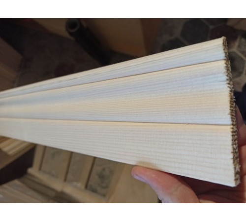Skirting board 90mm shaped spruce wood Skirting board 90mm shaped spruce wood