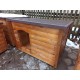 Insulated single-pitched doghouse for a large dog