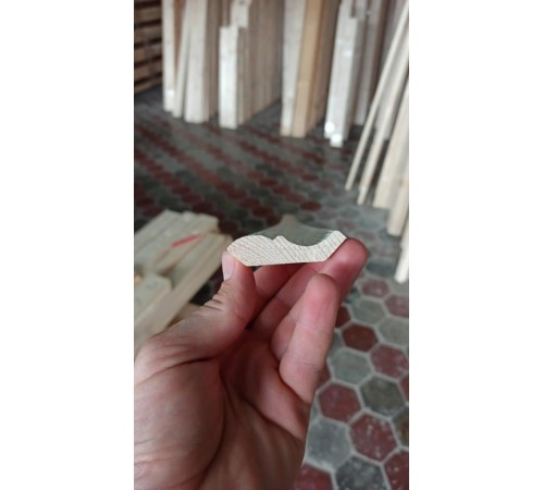 Wooden skirting board 60mm made of spruce