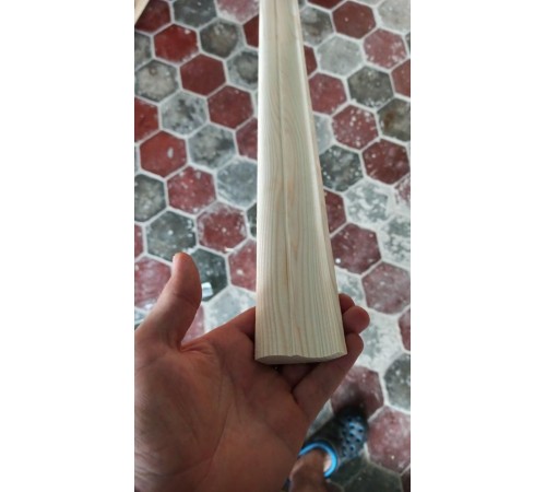 Wooden skirting board 60mm made of spruce