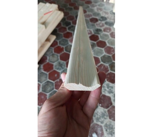 Wooden skirting board 60mm made of spruce