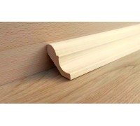 Wooden skirting board 60mm made of spruce