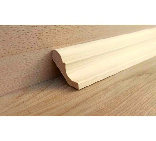Wooden skirting board 60mm made of spruce
