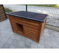Medium dog kennel, uninsulated, single-pitched