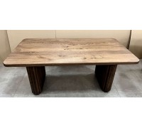 Cent designer oval table for living room, kitchen, and business made of solid oak