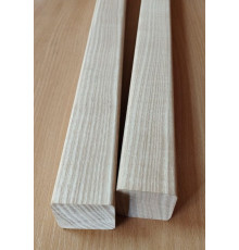 Solid balusters made of ash and pine, 40x40x1000 mm