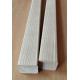 Massive Baluster aus Esche und Kiefer, 40x40x1000 mm