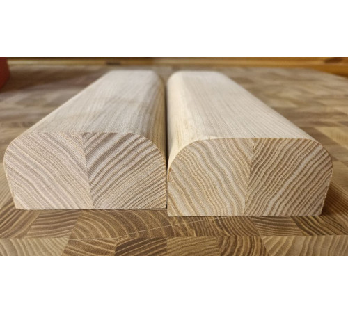 Unterbaluster aus massiver Esche, 40 x 80 x 1000 mm