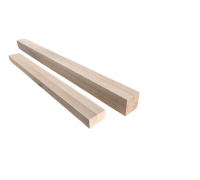 Dry solid-lamella timber 40x40x1000 mm Ash