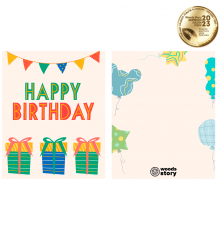 Подарочная открытка "Happy birthday"