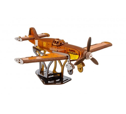 Деревянный 3D конструктор Истребитель Bf 109 Деревянный 3D конструктор Истребитель Bf 109