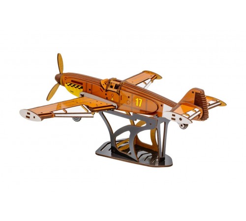 Деревянный 3D конструктор Истребитель Bf 109 Деревянный 3D конструктор Истребитель Bf 109