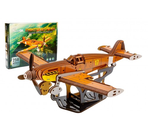 Деревянный 3D конструктор Истребитель Bf 109 Деревянный 3D конструктор Истребитель Bf 109