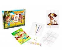 Wooden coloring puzzle "Dog"