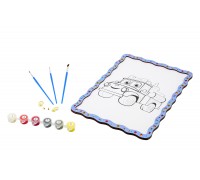 A4-size paint-by-numbers kit "Fire Truck"