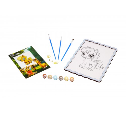 A4-size painting-by-numbers kit "Pony"