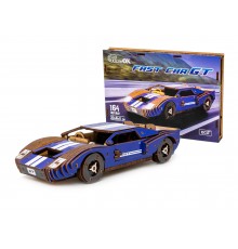 Деревянный 3D конструктор "Fast car Gt"