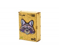 Wooden puzzle "Cheerful Raccoon"